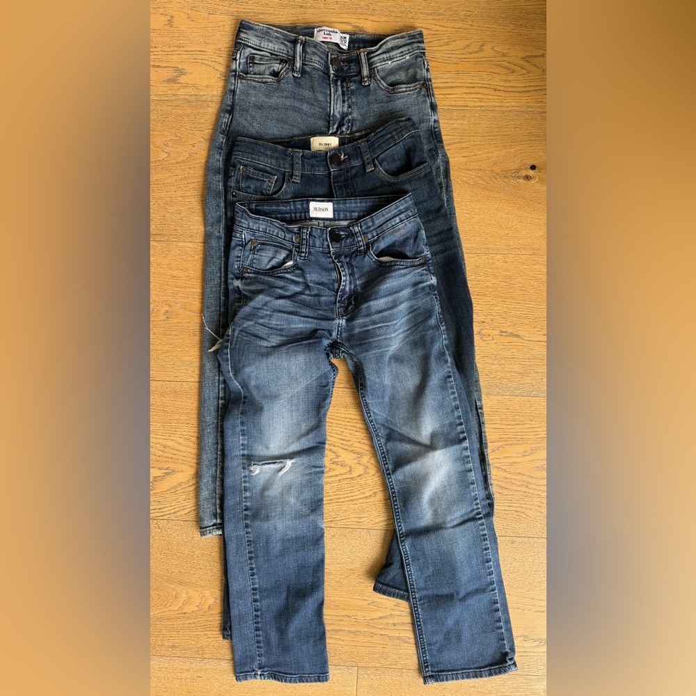 Boys Designer Denim Bundle Size 11/12 | Hudson DL1961 Abercrombie Kids (3 Pair)